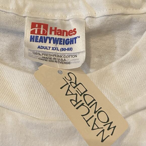 Vintage Natural Wonder T Shirt Men’s XXL 1990's Tiger Single Stitch Animal Zoo - Picture 3 of 6